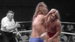 Kerry Von Erich laying it in on Terry Taylor at a May 21st, 1988 WCCW taping. Moments like this in the ring with the Von Erich brothers would lead to Taylor waiting backstage, battered, furious, and gripping a broomstick, ready to confront Kevin Von Erich.