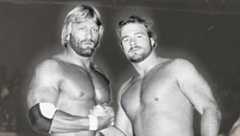 Paul Orndorff and B. Brian Blair early in their professional wrestling careers.