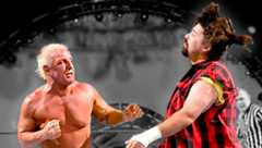 Ric Flair throws a few jabs at Mick Foley at WWE SummerSlam 2006.