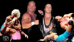 Bret Hart and Mr. Perfect | Revolutionists of Wrestling in the '90s [Photo design: JP Zarka of ProWrestlingStories.com]