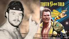 A young B Brian Blair and the cover of his new book, Truth Bee Told.