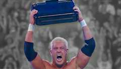Mr. Kennedy after winning the WWE Money in the Bank Ladder Match at WrestleMania 23.