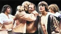 Von Erich Family: Father Fritz with sons Kerry, David, Kevin, and Michael.
