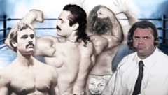 Rick Rude had a ravishing career that spanned from his early days as Rick Rood in World Championship Wrestling (circa 1983, left) to his iconic run in the WWF, where he famously wore Jake 'The Snake' Roberts' wife’s face on his wrestling trunks to his final television appearance on the April 5th, 1999 edition of WCW Monday Nitro Backstage Blast, just fifteen days before his tragic death (right).