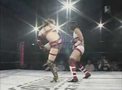 Kana (later known as Asuka in WWE) overwhelms kickboxer-turned-wrestler Syuri in under three minutes at SMASH.5, held at Shinjuku Face in Tokyo, on June 25th, 2010. 