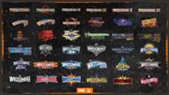 Evolution of WrestleMania logos 1985-2020, highlighting how branding has mirrored WWE’s escalating spectacle. 