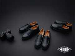 カメラマンの足元を彩る「MOUTH FOOTWEAR」からブラックカラーレザーシューズ3型を12月19日に発売
