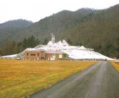 The morning of November 16, 1988, and the 300-foot telescope is a collapsed ruin.