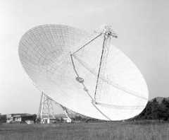 The 300-foot telescope in Green Bank, West Virginia was the largest telescope on Earth when it came online in 1962.