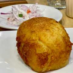 Best Papa Rellena in Lima at Todo Dulce in Pueblo Libre