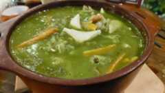 Sopa Menestrón (Peruvian Minestrone Soup) at Plaza Mayor in Pueblo Libre
