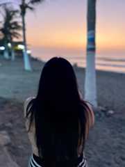 Sunset in Huacho near Lima during Summer