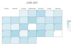 ggplot2 heatmap calendar with legend