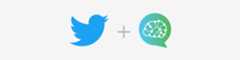 Twitter and Aiden logos