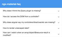 @angular-material-extensions/faq
