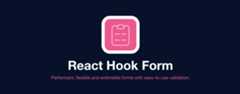 React Hook Form Logo - React hook custom hook for form validation