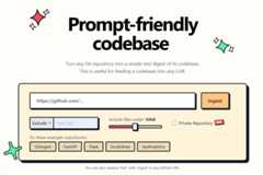 Screenshot of Gitingest front page
