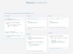 ReactJS CheatSheet