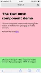 Page cropped by bottom Safari chrome