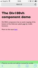 Page cropped by bottom Safari chrome