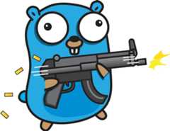 Gopher with MachineGun