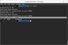 Start command output