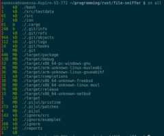Displaying a user's timeline in a terminal.