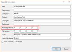 How to change assembly version of your .NET application?