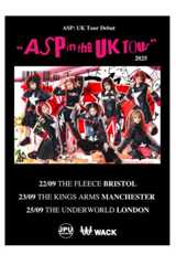 ASP、初海外ツアー詳細発表