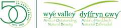 Wye Valley Area of Outstanding Natural Beauty (AONB) logo