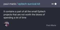Epitech-Survival-Kit