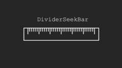DividerSeekBar