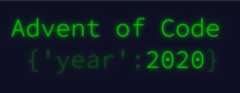 advent-of-code-2020