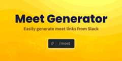 Slack-Meet-Generator