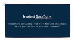 frontendQuickbytes