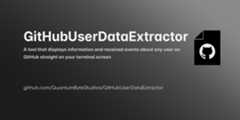 GitHubUserDataExtractor