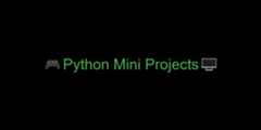 Python-Mini-Projects