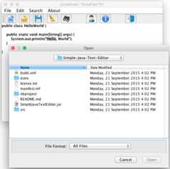 Simple-Java-Text-Editor