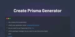 create-prisma-generator