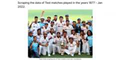 Scraping-test-matches-data