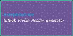 github-profile-header-generator
