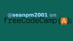 FreeCodeCamp_Seanpm2001
