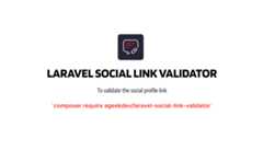 laravel-social-link-validator