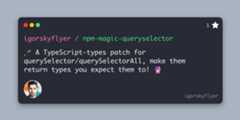 npm-magic-queryselector