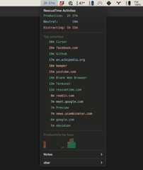 xbar-rescuetime-activities