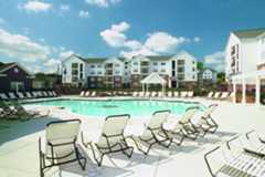 pool area of the courtyards apartments