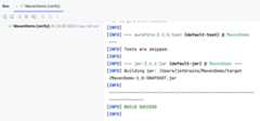 the Run tool window
