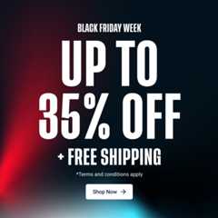 Black Friday 35% Off Free Shipping