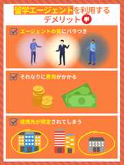 留学エージェントのデメリット