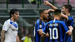 Inter hammer Brescia to stay in Serie A title hunt